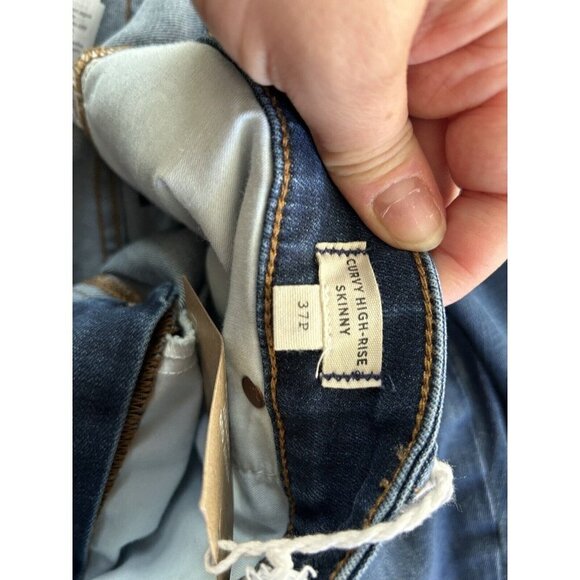 MADEWELL Women's Curvy High Rise Skinny Jeans Plus 37 PETITE Medium Wash NWT - Picture 7 of 10